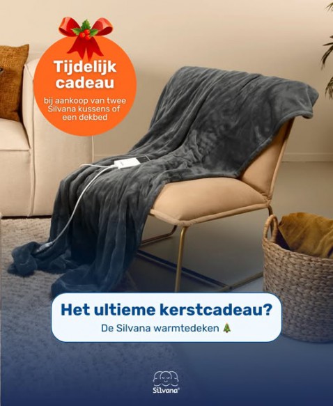 Foto : Het ultieme kerstcadeau voor koukleumen: de Silvana warmtedeken