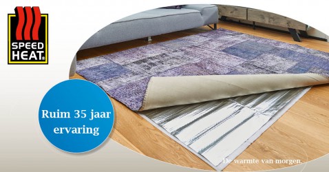 Foto : Nu 20% korting op onze Rugbuddy tapijtverwarming