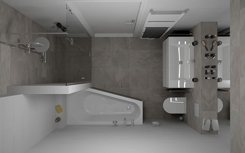 Foto: 3D badkamer ideeen Sani bouw