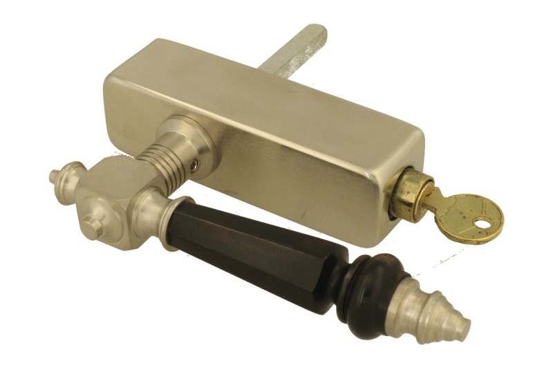 Foto: Draaikiep met slot SL KIKA 19 matnikkel hoorn