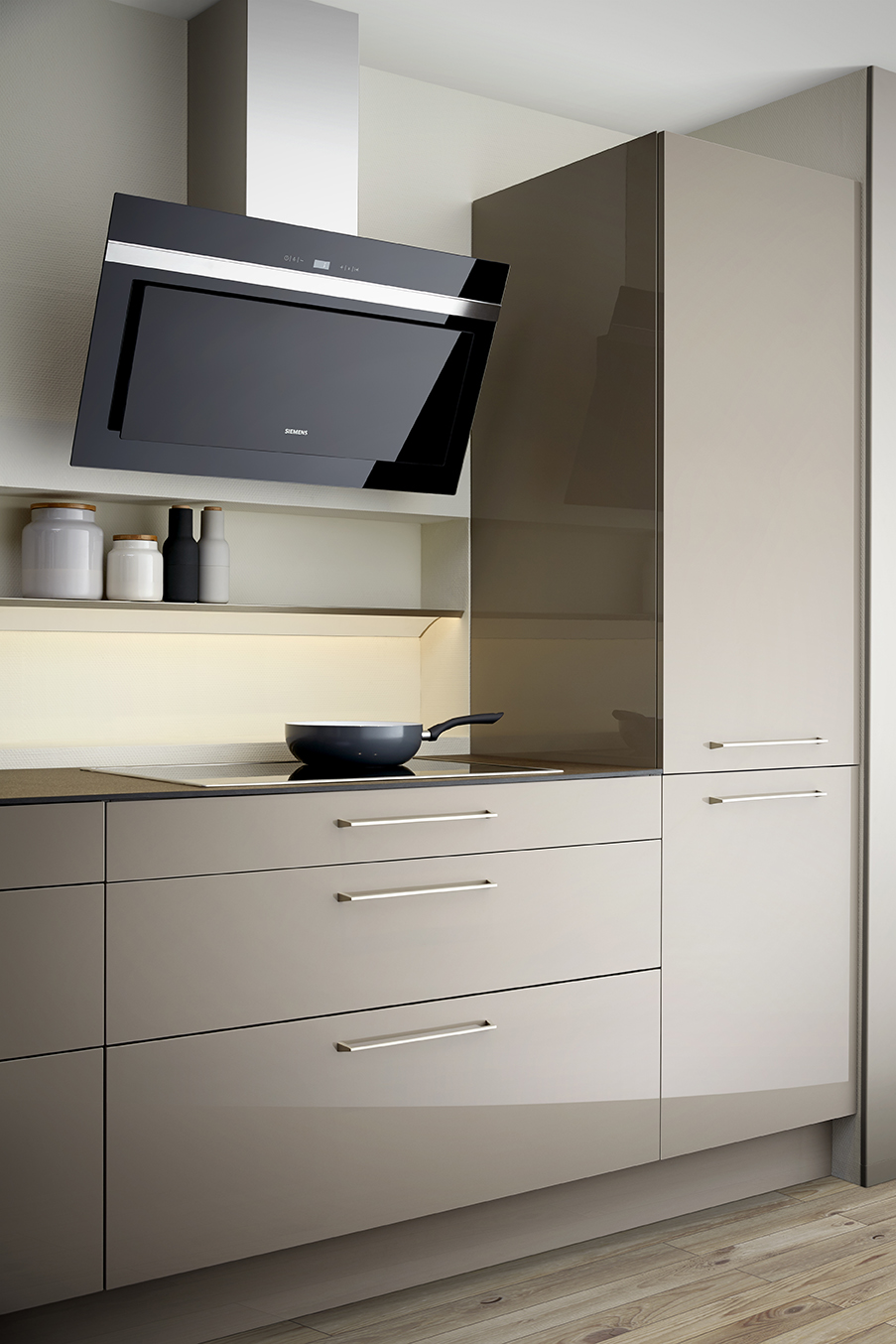 Foto: Keller keuken Crystal hoogglans klei STAAND