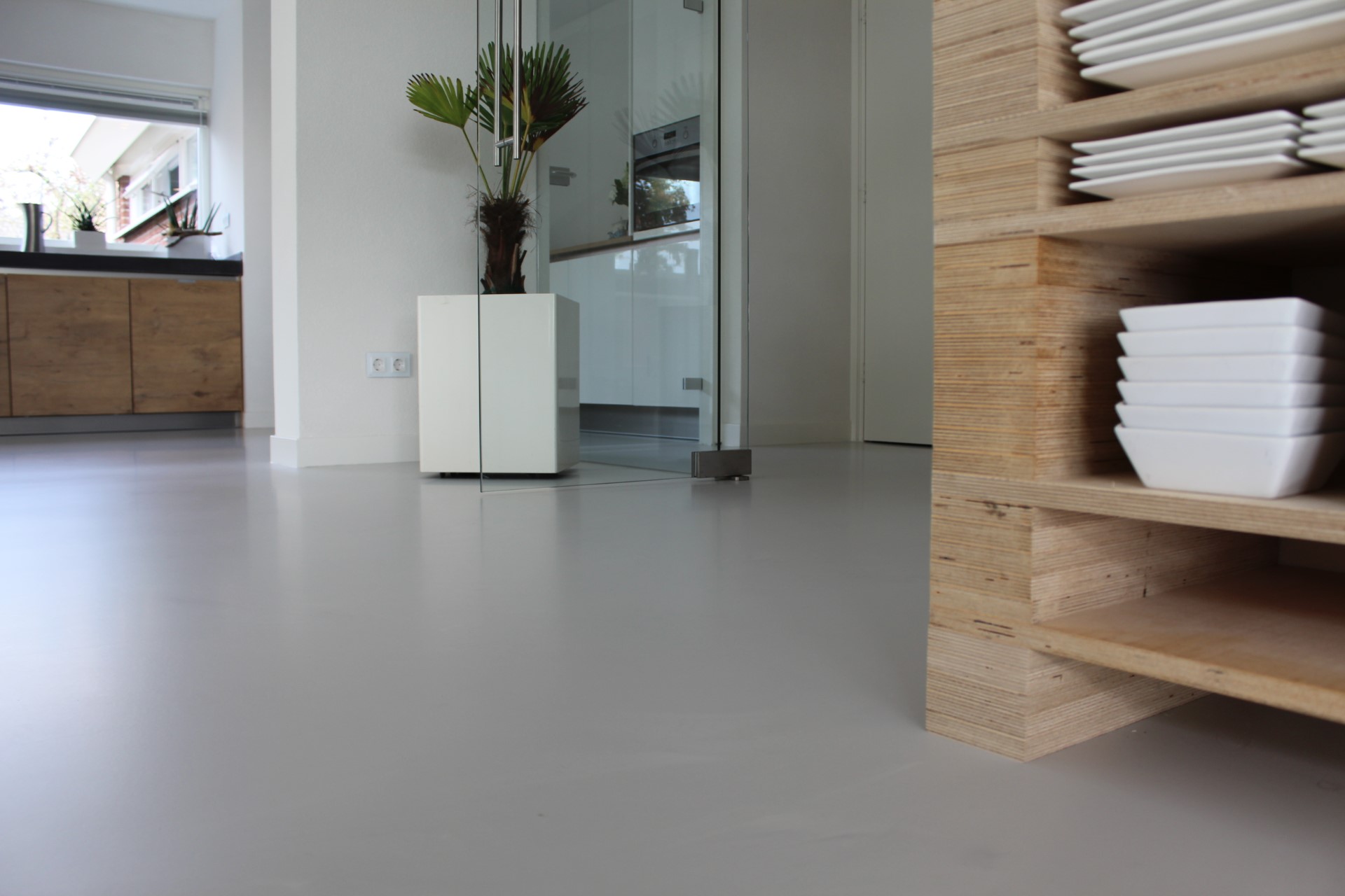 Foto: gietvloer mix rustig