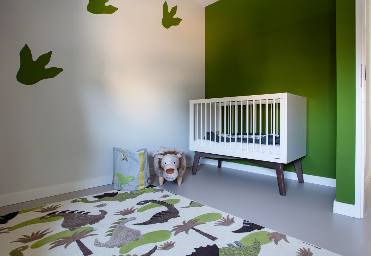 Foto: gietvloer kinderkamer