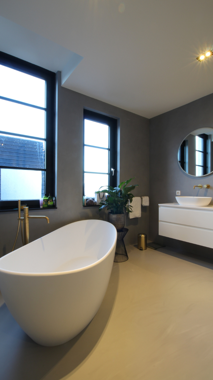 Foto: badkamer gietvloeren