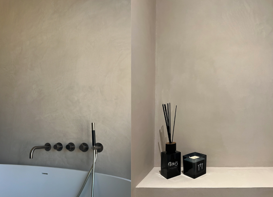Foto : Luxe wandafwerking voor in de badkamer, kantoor of hal