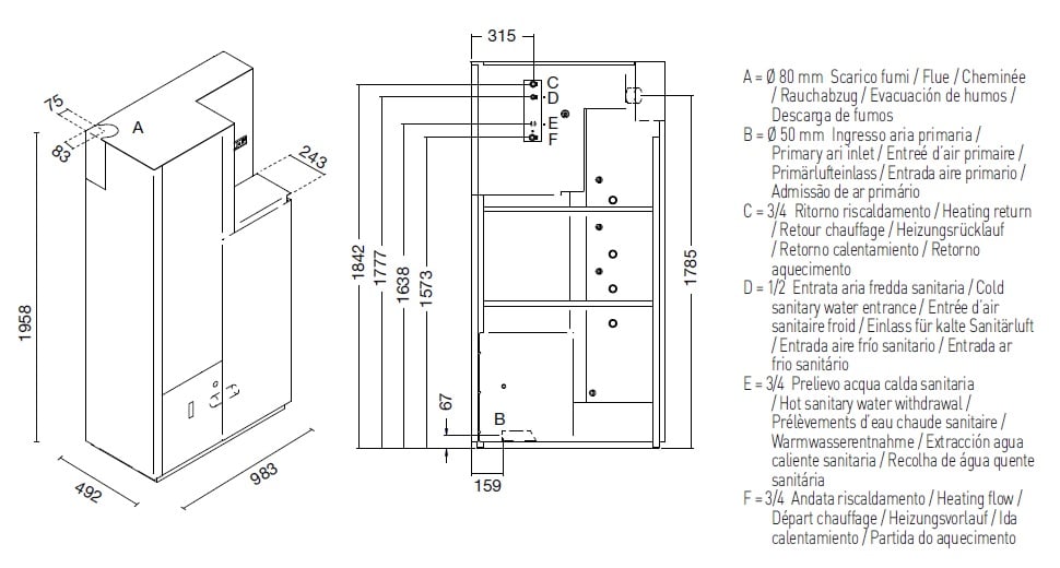 Foto: Wonennl Pietro e Calore Sola 15 pelletketel voor cv en warm water 04