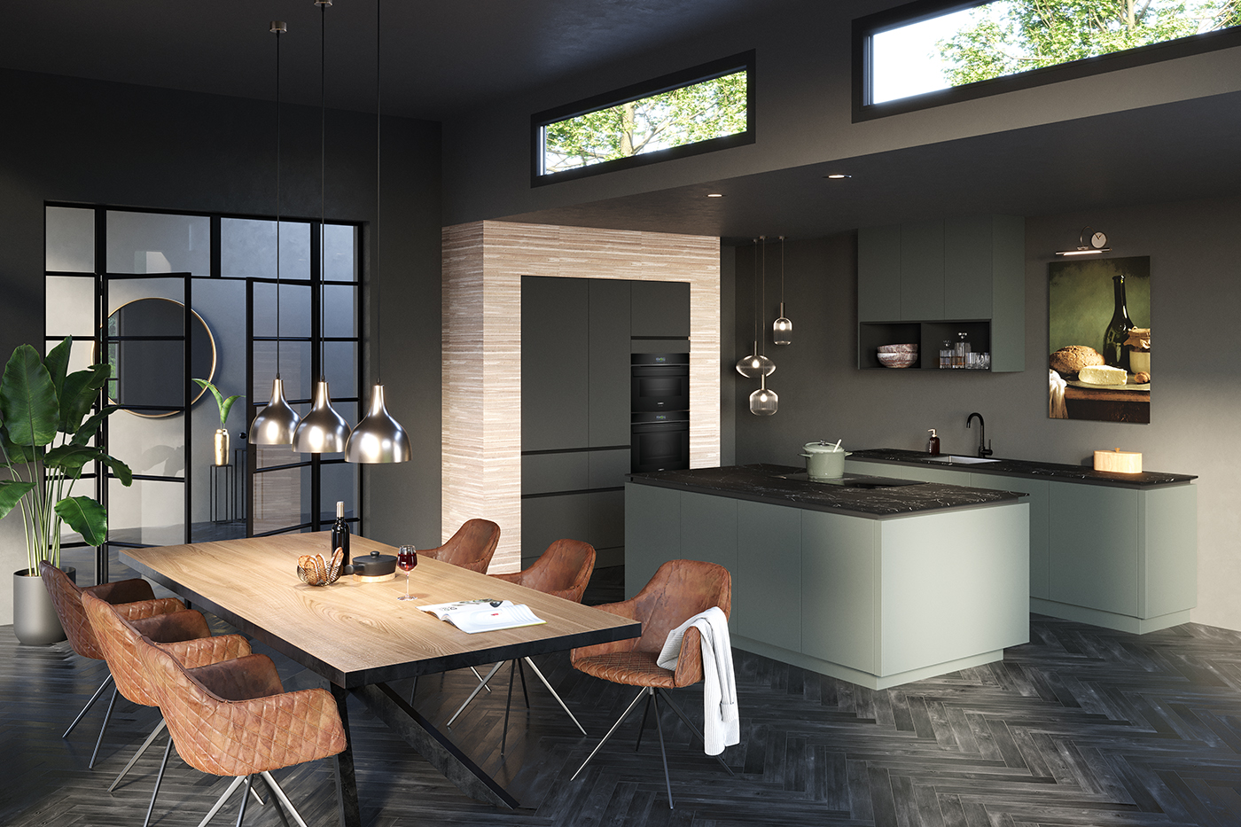 Foto: Empoli mineraal groen   zwart perspectief zonder model