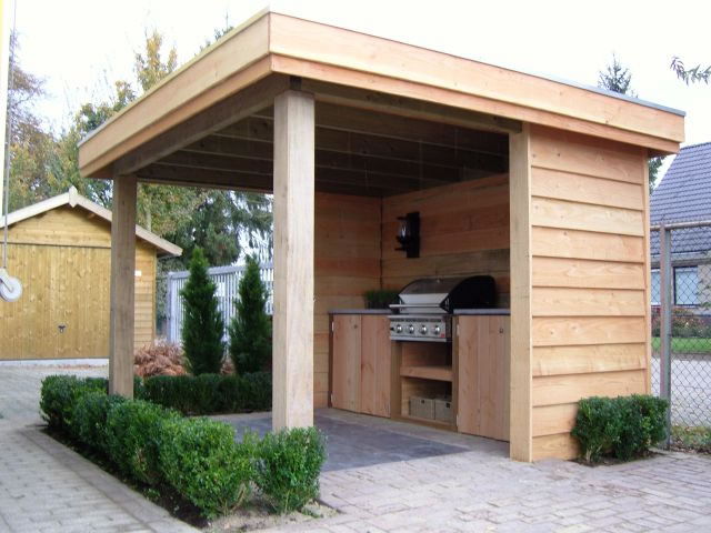 Foto: Buitenkeuken op maat Jan de Boer Tuinhuizen