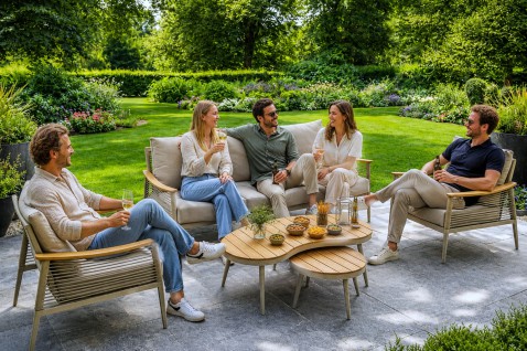 Foto : Buiten genieten begint met de juiste tuinmeubelen