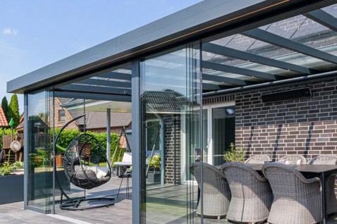 Foto : Ontdek de Verasol Linea veranda – Strak design, glashelder comfort