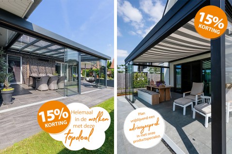 Foto : Profiteer dit najaar van 15 procent korting op Verasol veranda’s en tuinkamers