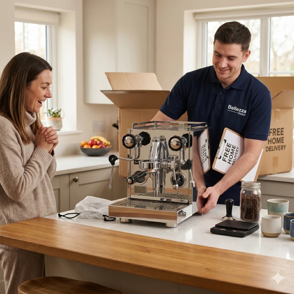 Foto : Een nieuwe Bellezza espressomachine? Fast2Market bezorgt én installeert hem gratis!