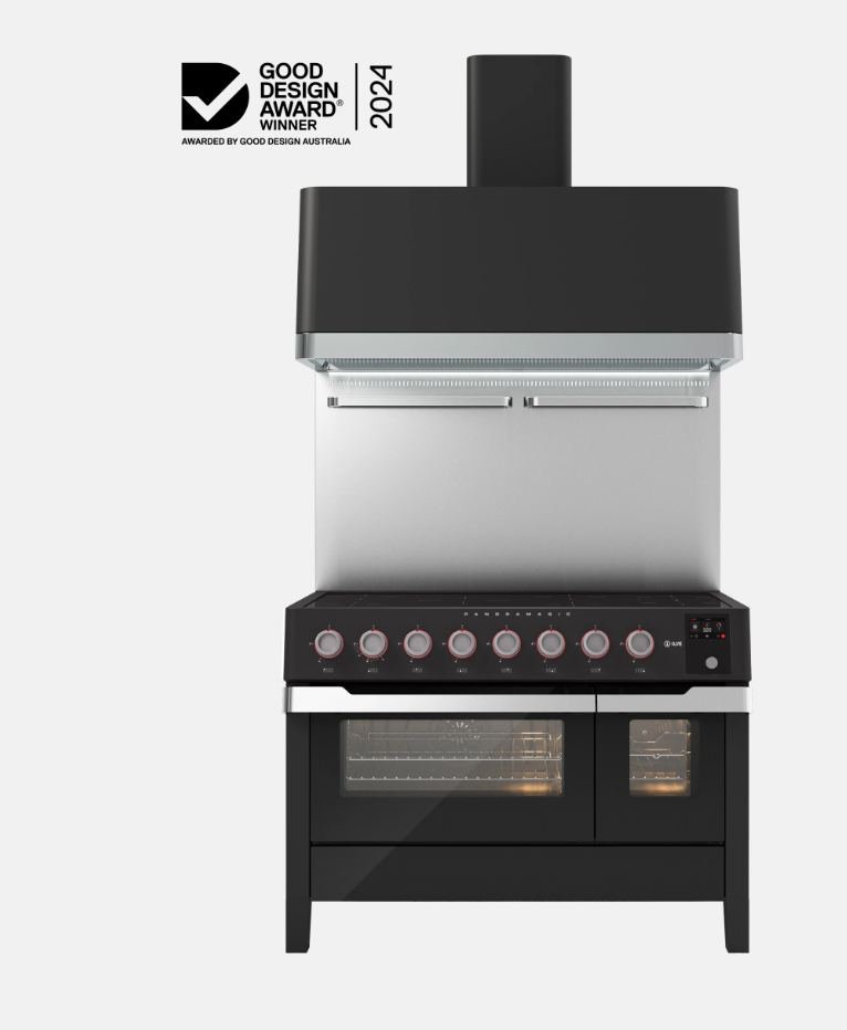 Foto : ILVE PM12MK Panoramagic 120cm Zwart Mat – Winnaar van de Australian Good Design Award 2024