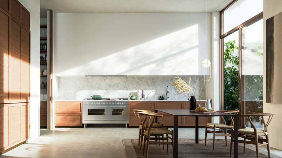 Foto : Een stoer en modern fornuis als hart van uw keuken