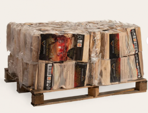 Foto : De voordelen van haardhout in plastic zakken