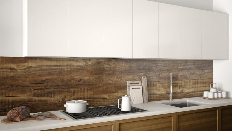 Foto: houtstructuur wand