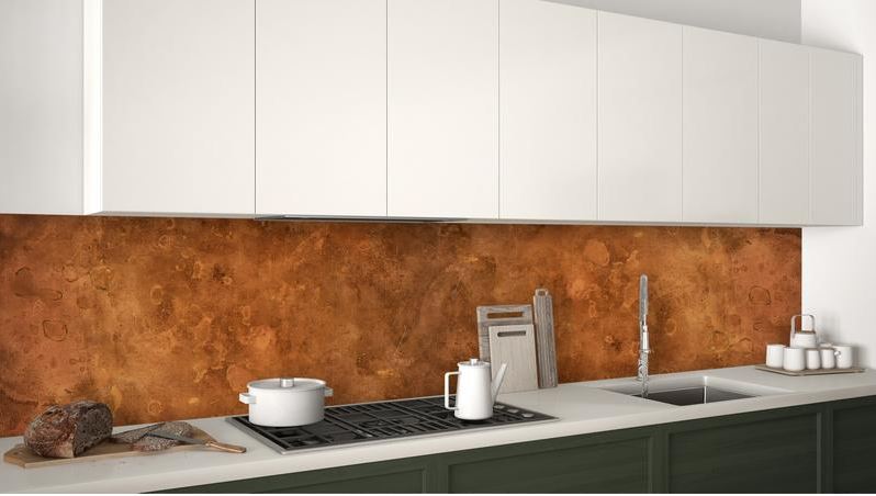 Foto: kopermuur wand