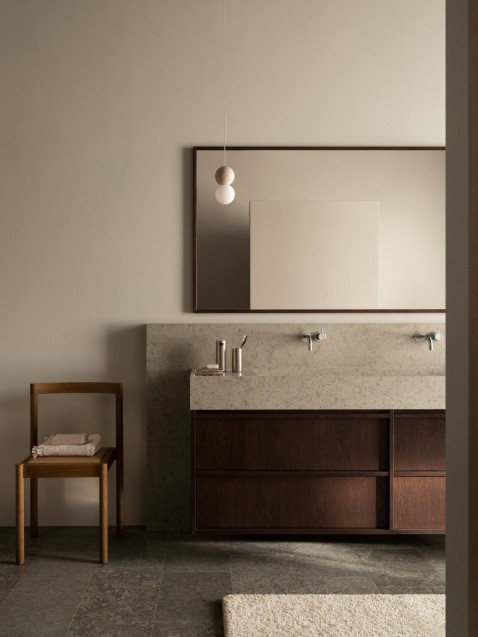 Foto : Scandinavische rust in de badkamer
