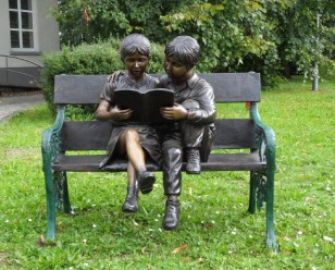 Foto : Bronzen beeld