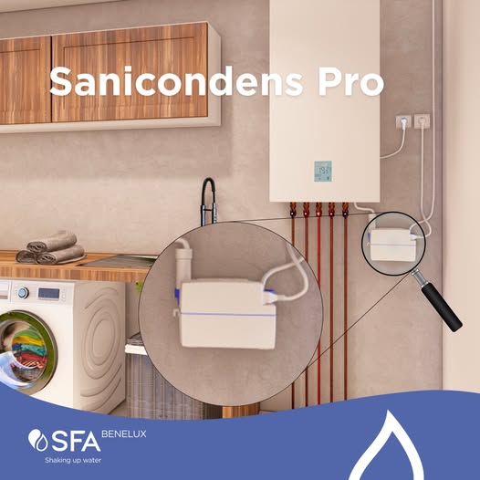 Foto : Sanicondens Pro: een stille en betrouwbare oplossing voor condensafvoer