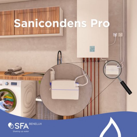 Foto : Sanicondens Pro: een stille en betrouwbare oplossing voor condensafvoer