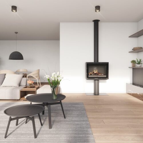 Foto: Heat Becafire CubR met sokkel Ode scaled 500x500