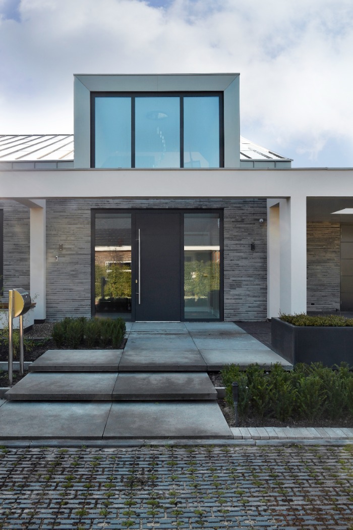 Foto: Topdeuren project veenendaal habe villa voordeur binnendeuren deuren topsoluxe deurbeslag zwart