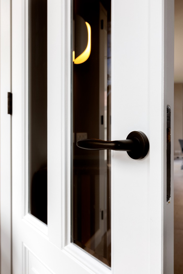 Foto: Topdeuren project deurbeslag formani binnendeur albo facetglas wit