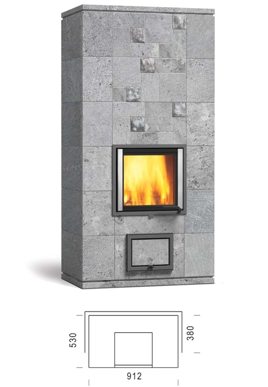 Foto : Blanka 1 speksteenkachel