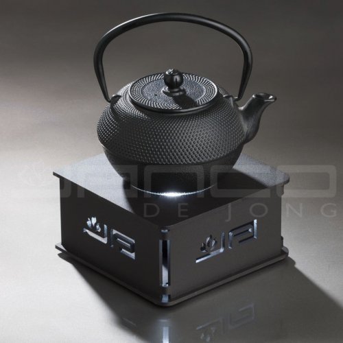 Foto: theelicht incl gietijzeren theepot