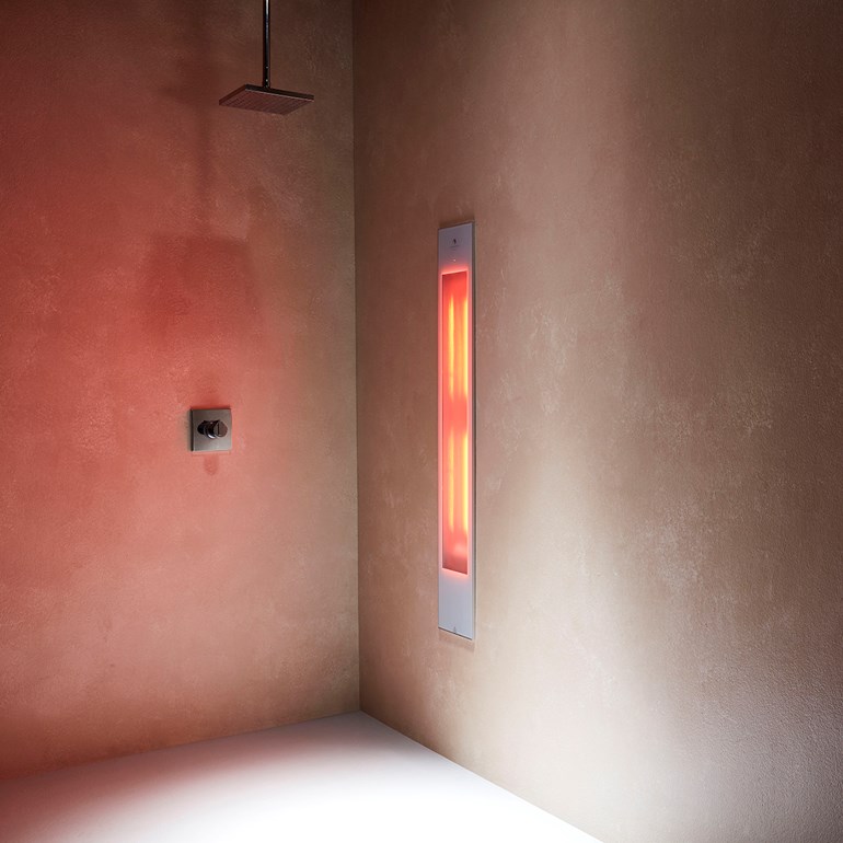 Foto: sunshower purexl white infrarood badkamer