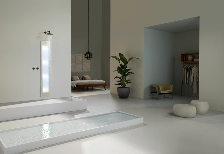 Foto : Sunshower Round: Zonnestralen in je eigen badkamer