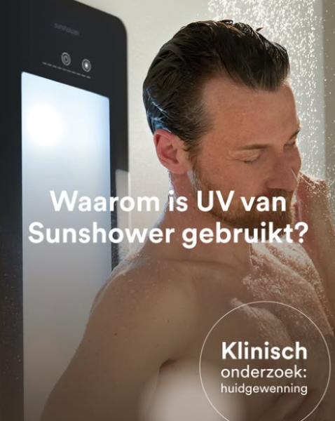 Foto : Waarom is Sunshower UV-licht gebruikt voor huidgewenning?