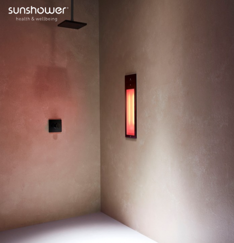 Foto : Sunshower Pure – gerichte infraroodwellness voor schouders en bovenrug
