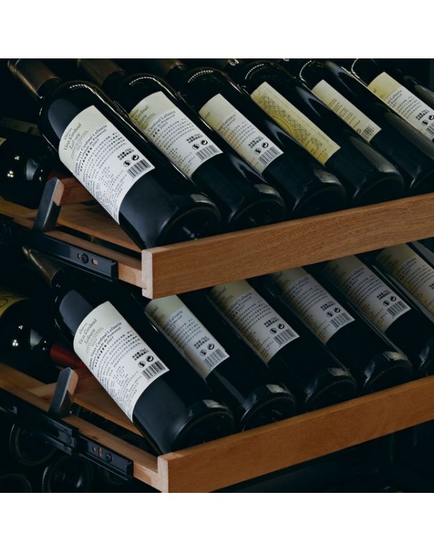 Foto: Wonennl SWISSCAVE WLB 460DFLD Wijnserveerkast Wijnklimaatkast Wijnkoelkast horeca houten rekken 625x794