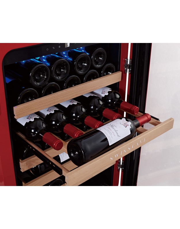 Foto: Wonennl Swisscave WL120F Retrolook retrostyle wijnkoelkast retro wijnklimaatkast wijnrek 625x794