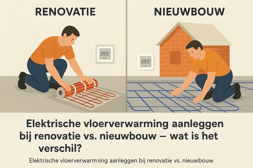 Foto : Renovatie of nieuwbouw? Zo kies je de juiste elektrische vloerverwarming