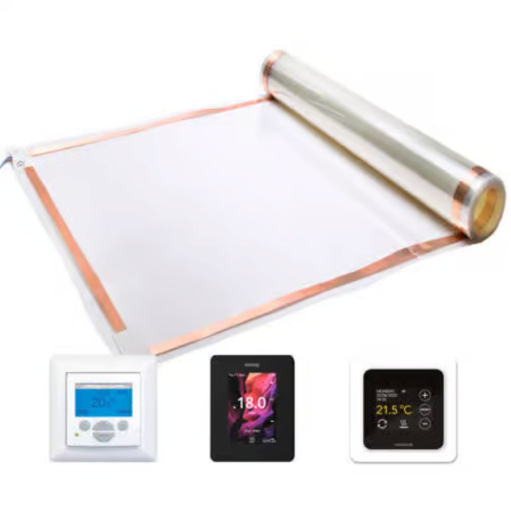 Foto: elektrische vloerverwarming folie 120watt IC 6iE MRC 450x450