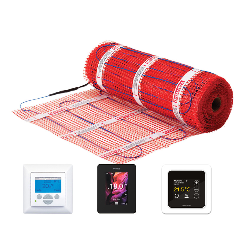 Foto: elektrische vloerverwarming warmup stickymat 150watt IC 6iE MRC