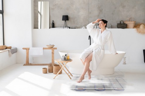 Foto : Beste Vloerverwarming voor een Badkamer van ±10 m²