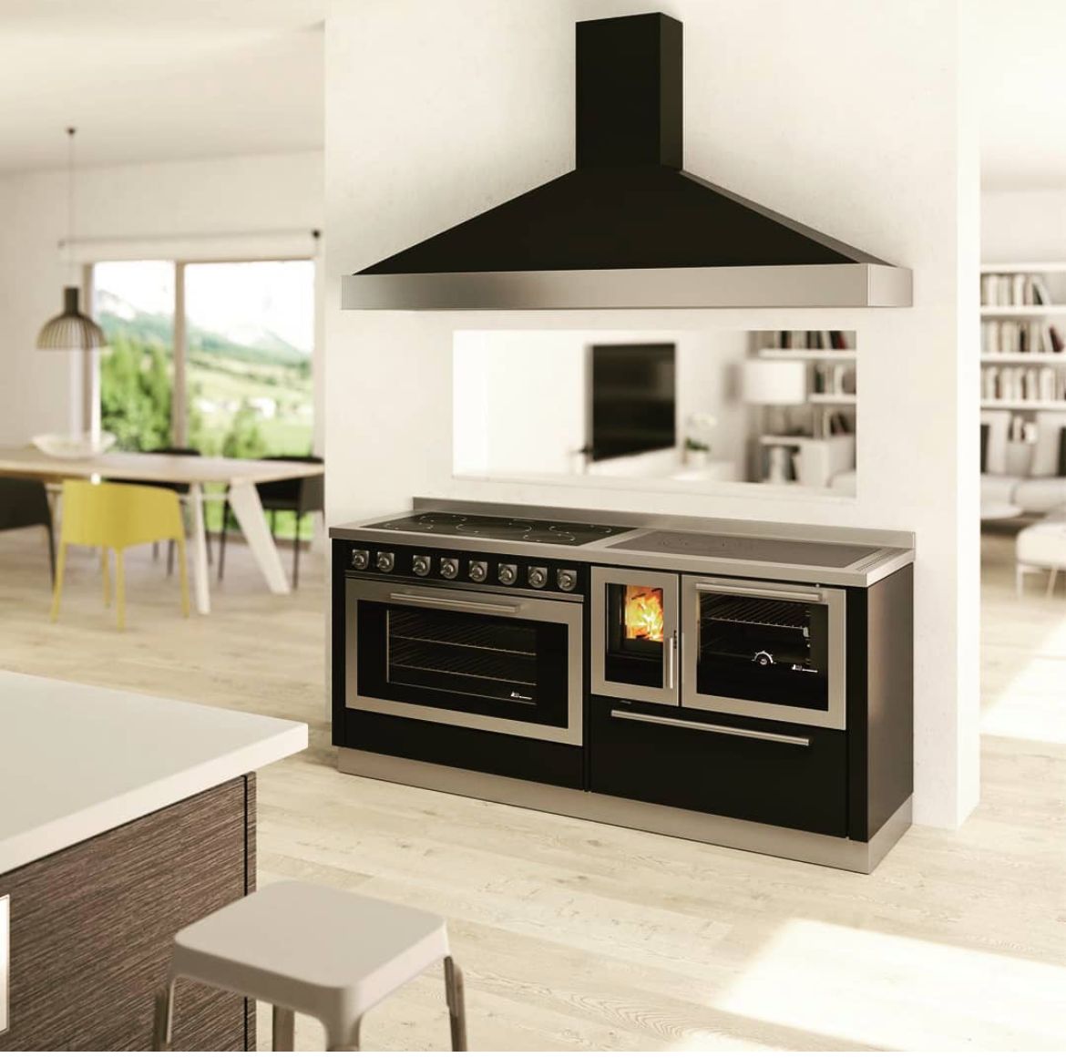 Foto : De Manincor Classic F100: authentiek koken en verwarmen op hout