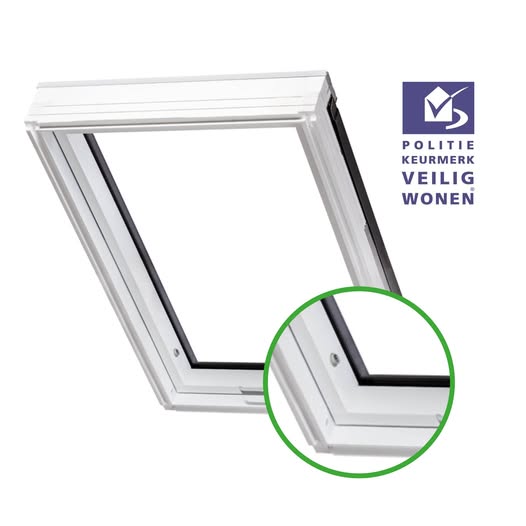 Foto : Meer veiligheid op het dak met FAKRO Politie Keurmerk dakramen