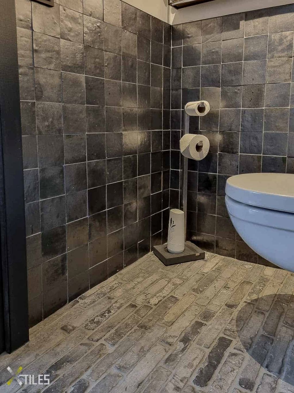 Foto: Marokkaanse zelliges metallic zwart 004 wonen nl