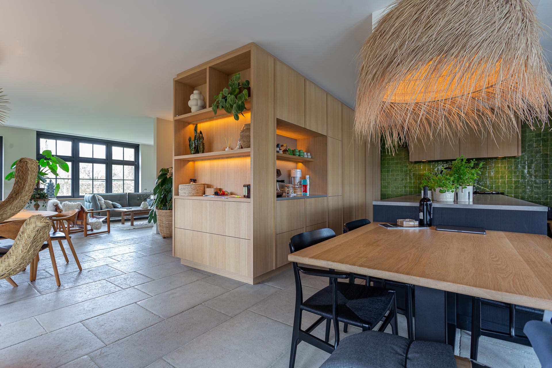 Foto: wandtegels zelliges groen 004