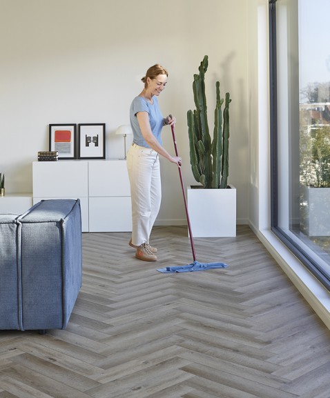 Foto : Zorgeloos wonen met de waterbestendige PVC-vloeren