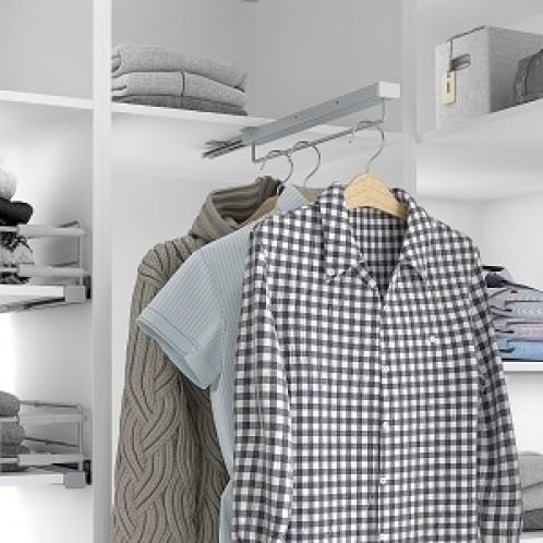 Foto: Garderobehouder uittrekbaar GA420 498x498