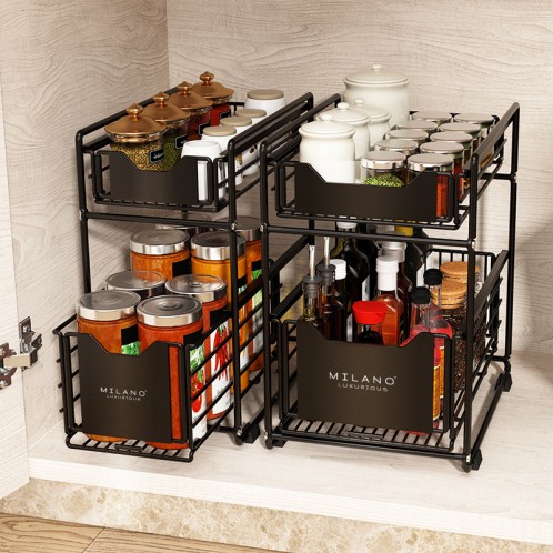 Foto: Organizer zwart voor keukenkast en badmeubel 498x498