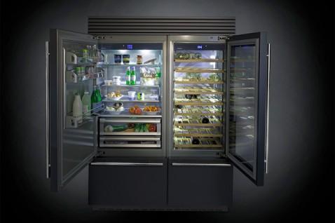 Foto : Design koelkast in kleur van het exclusieve merk Fhiaba