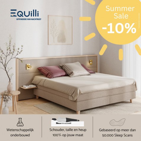 Foto : Summer Sale bij Equilli – investeer in beter slapen