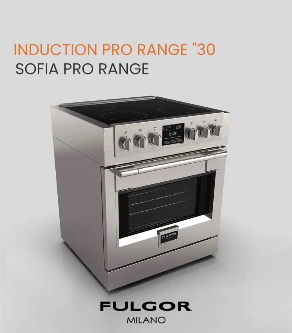 Foto : Compact inductiefornuis met Italiaanse klasse: Fulgor Milano 76,2 cm